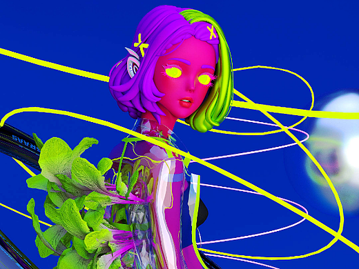 虚拟偶像菠菜萝卜--菠菜nft