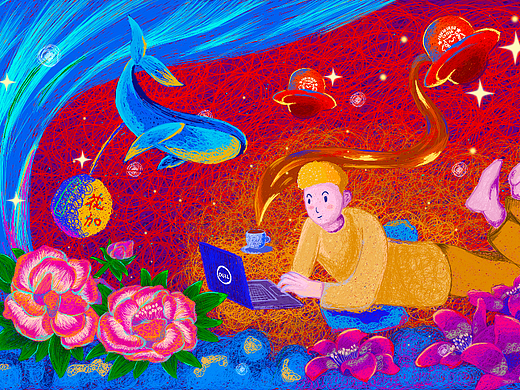 镜里看花（个人主页-ZNjEwNTkzNDg=） - 商业插画 - 站酷设计师微燥貓原创素材 - 站酷ZCOOL