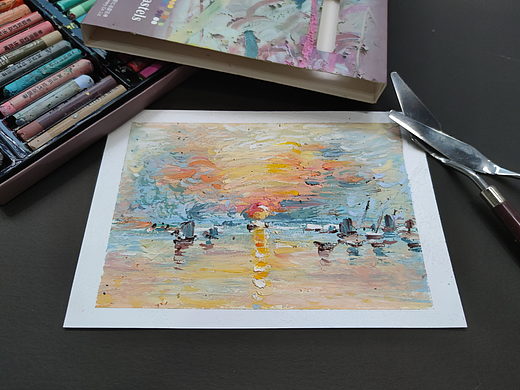 油画棒绘画