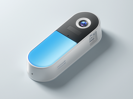 《产品渲染》智能门铃