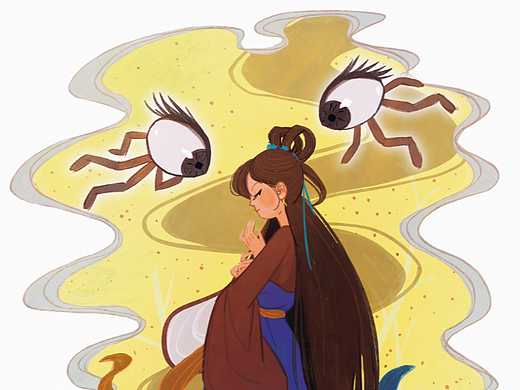 聊齋故事-瞳人語(yǔ)（個(gè)人主頁(yè)-ZNjM4OTk0Njg=） - 新銳潮流插畫 - 站酷設(shè)計(jì)師麥之浪文化原創(chuàng)素材 - 站酷ZCOOL