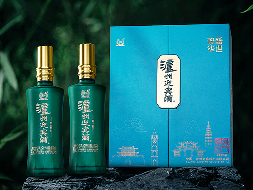 白酒详情页~泸州迎宾酒繁华盛世礼盒