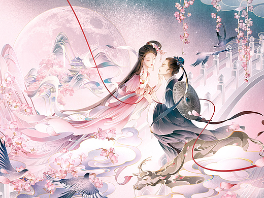 春祚花容/商业插画海报选