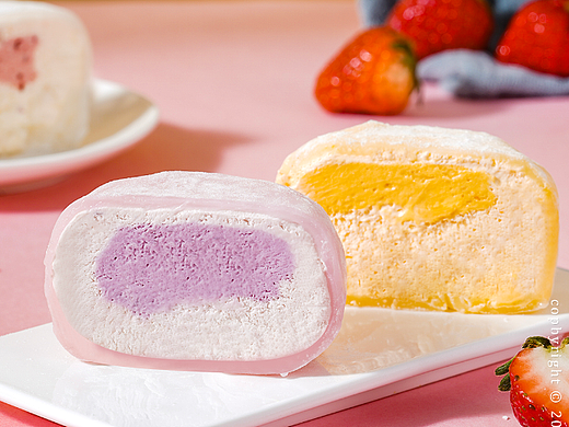 雪媚娘冷冻糕点/产品摄影/鼎存摄影