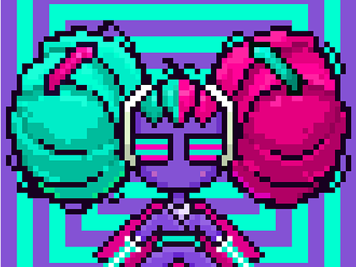 暴力HUHU-像素风IP设定