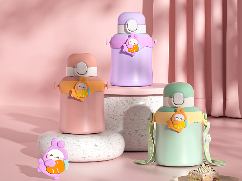 儿童保温杯建模渲染详情页