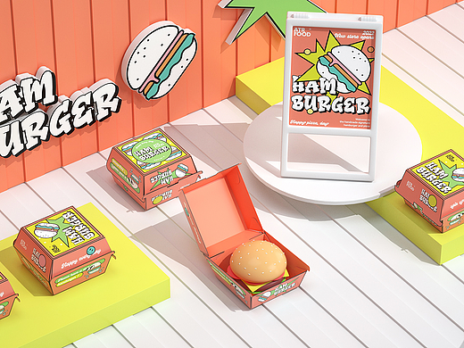 《Art Food》披萨汉堡饮品奶茶系列品牌包装