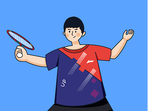 手繪壁紙-羽毛球（個人主頁-ZNjM3ODEyNDQ=） - IP形象 - 站酷設(shè)計師小鍋不背鍋原創(chuàng)素材 - 站酷ZCOOL