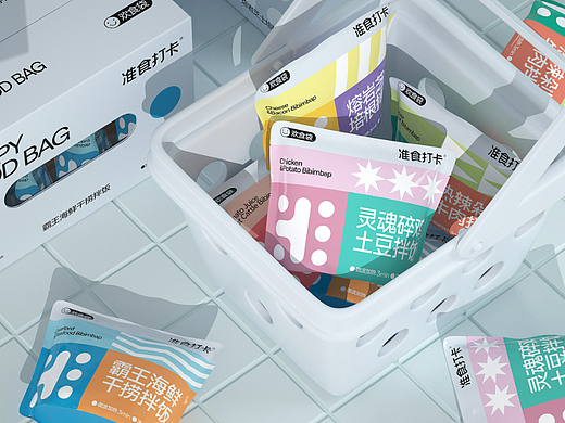 《Happy Food Bag 欢食袋》准时打卡 拌饭系列包装设计