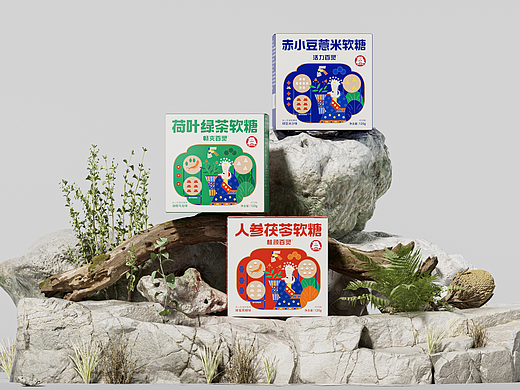 百灵草本软糖包装设计
