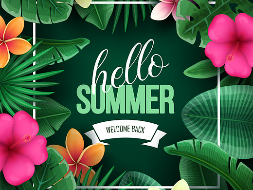 矢量夏季销售背景设计