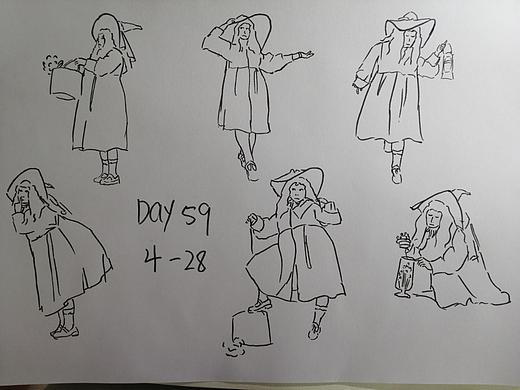 #速写60天挑战赛#Day 59-手绘第十六天@速写班长