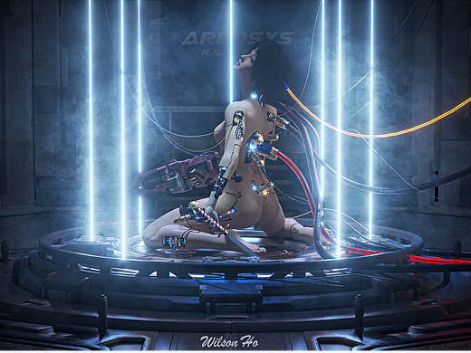 DAZ-C4D-OC-攻壳机动队