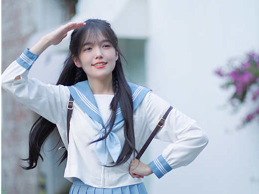 你的jk女友向你跑来