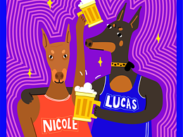 宠物插画-狗狗特辑 3