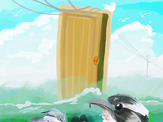 想象中的天葬（个人主页-ZNjU0NDI4NDA=） - 艺术插画 - 站酷设计师白蟒林中鸽原创素材 - 站酷ZCOOL