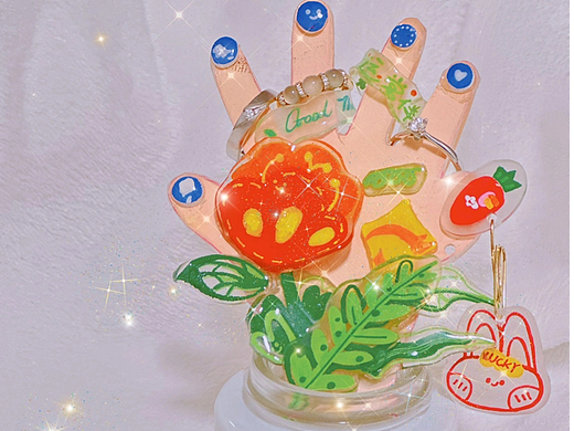 换美甲的首饰盒