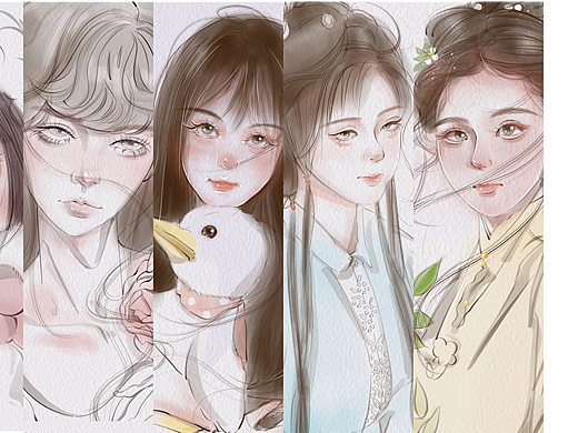 女孩插画