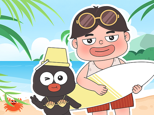 个人IP形象——椰香男孩小四郎