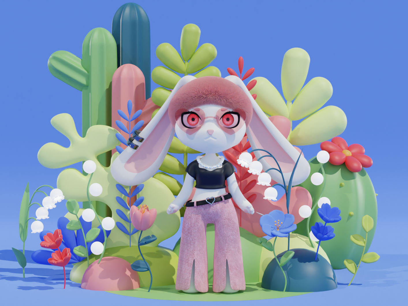 Rabbit Baibai IP设计_棉花糖Shiyu-站酷ZCOOL