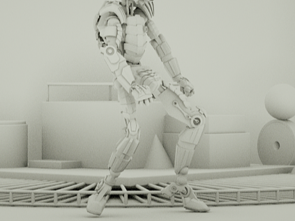 跳舞的机器人震感舞