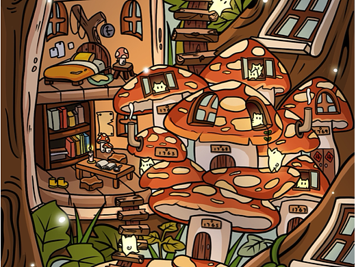 精灵们的蘑菇屋