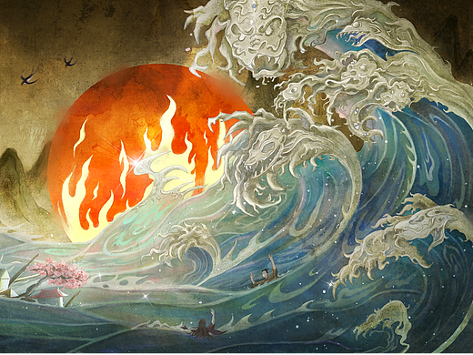 《禹域神迹》——大禹系列插画