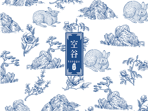 香水香薰包装插画|茹伊纹样|版画