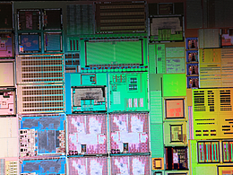 科技背景图片素材芯片晶圆高科技电路板CPU纳米技术