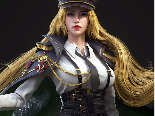 次时代美型角色-最美长腿女长官