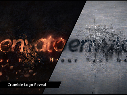 AE模板|高级动态崩溃标志LOGO演绎电影预告片片并没有