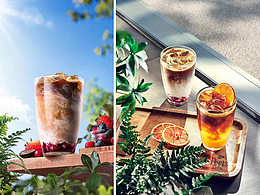 饮品拍摄-Peets Coffee 元气莓莓+摘星气泡美式KV