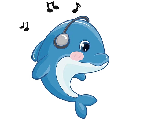 海豚插画