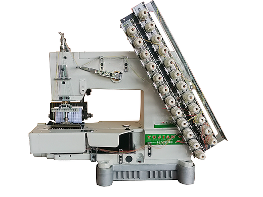 12针手工绣花机橡筋线多针机