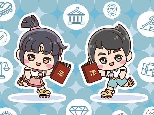 【IP形象】普法形象 优化升级