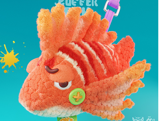 【Cut Fish可爱的海洋鱼类-狮子鱼】