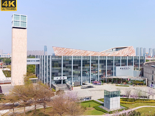 顺德大良德胜新城区春日航拍