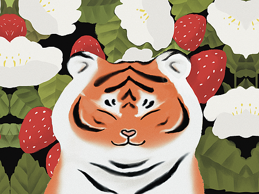 【原创插画】· CNY 衍生品周边设计·虎头虎脑