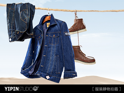 外套静物KV图拍摄  | jeep × 一品视觉主题海报图摄影
