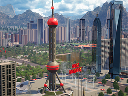 UE4/UE5 虚拟搭建城市-数字孪生-大城市场景
