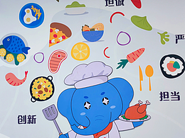 這樣的企業(yè)員工餐廳文化墻你一定沒見過！