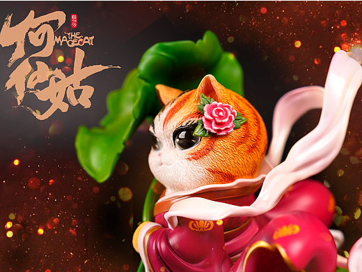 筋兜云 X 仙猫狸将 《八仙九猫》何仙姑 限量收藏雕像
