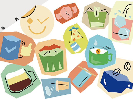 咖啡 | 贴纸（个人主页-ZNjI0NDA1OTI=） - 图案 - 站酷设计师oooishi原创素材 - 站酷ZCOOL