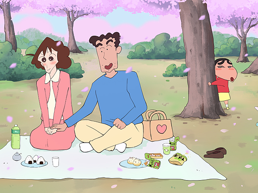 樱花露营（个人主页-ZNjAyNDczNjQ=） - 创作习作 - 站酷设计师菠萝上的脆皮原创素材 - 站酷ZCOOL