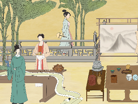 宋代四雅——国潮DIY文创文具套装设计