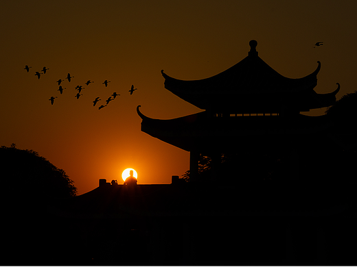 《暮光》中心公园日落风光摄影