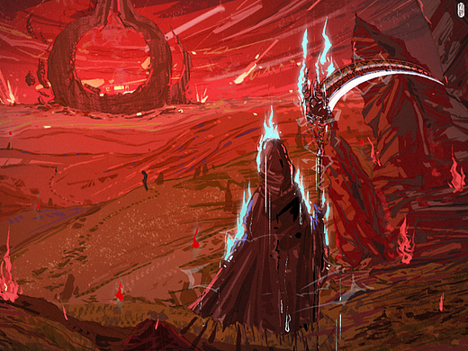 原创 #182 【Hell】（个人主页-ZNjA5NzMzOTY=） - 创作习作 - 站酷设计师怪獸SUNCY原创素材 - 站酷ZCOOL