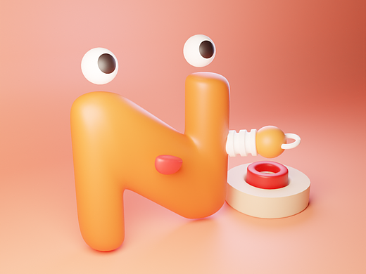Blender春日创作打卡挑战-day14字母N