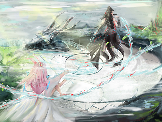 夢(mèng)幻新誅仙（個(gè)人主頁-ZNjEwNjU1MTI=） - 商業(yè)插畫 - 站酷設(shè)計(jì)師EMO插畫原創(chuàng)素材 - 站酷ZCOOL