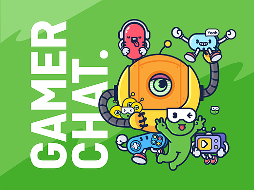 呱聊的品牌设计与体验设计 #Gamerchat #游戏社区App